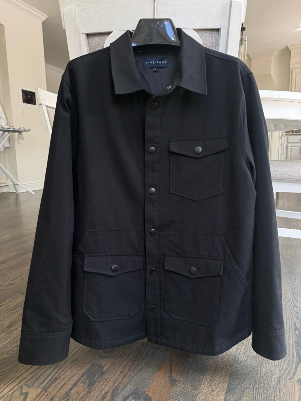 Five Four Men’s Lined Utility /Field Jacket /Shacket - Black - Sz L